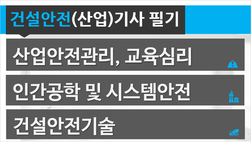 건설안전(산업)기사필기_산업안전관리, 교육심리, 인간공학 및 시스템안전, 건설안전기술